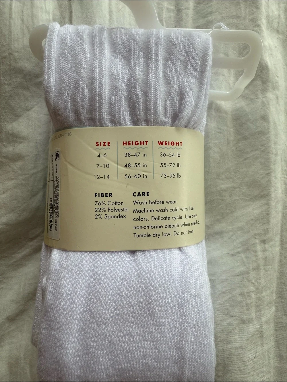 Cat and Jack White Knit Tights NWT